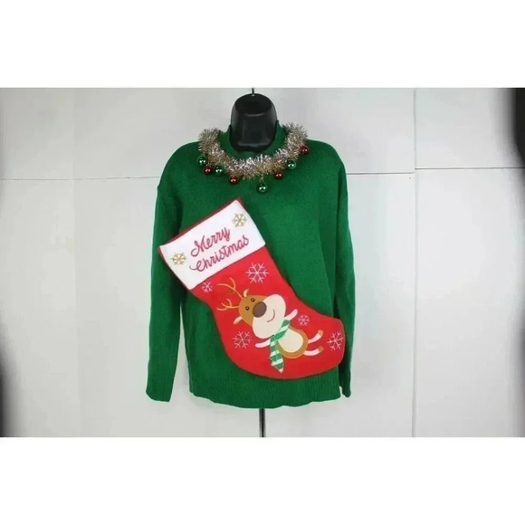 ladies FOREVER 21 christmas sweater size S - Picture 1 of 6